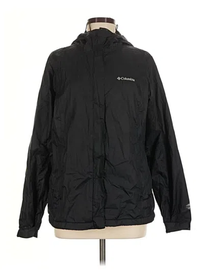 Pre-owned Columbia Windbreaker Jacket In Black