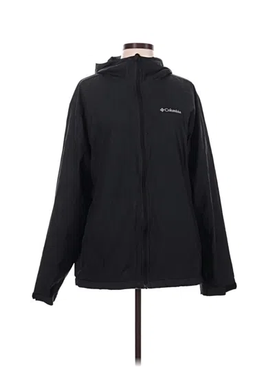 Pre-owned Columbia Windbreaker Jacket In Black