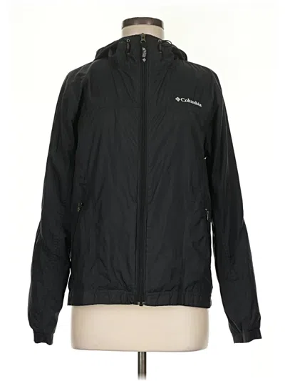 Pre-owned Columbia Windbreaker Jacket In Black