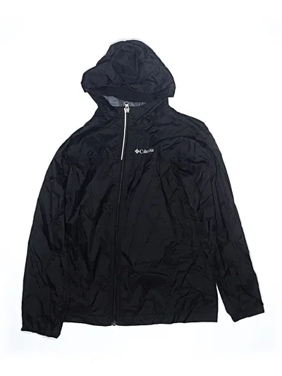 Pre-owned Columbia Kids' Windbreaker Jacket In Black
