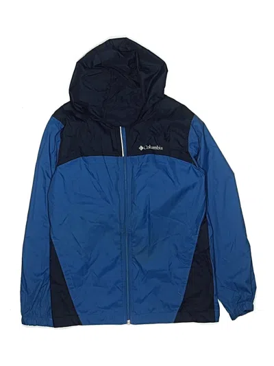 Pre-owned Columbia Kids' Windbreaker Jacket In Blue