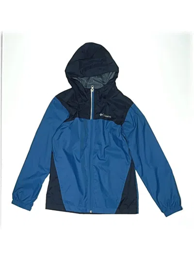 Pre-owned Columbia Kids' Windbreaker Jacket In Blue