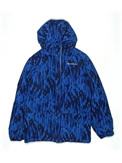 Pre-owned Columbia Kids' Windbreaker Jacket In Blue