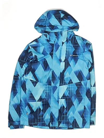 Pre-owned Columbia Kids' Windbreaker Jacket In Blue