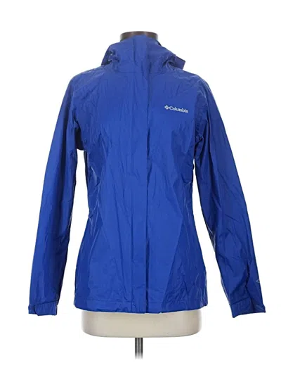 Pre-owned Columbia Windbreaker Jacket In Blue