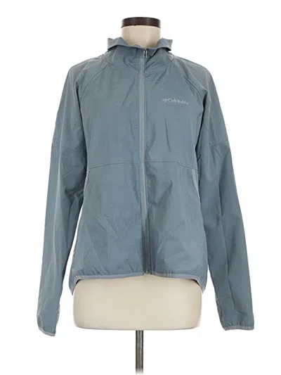 Pre-owned Columbia Windbreaker Jacket In Blue