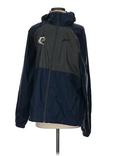 Pre-owned Columbia Windbreaker Jacket In Blue