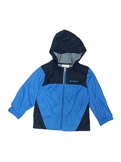 Pre-owned Columbia Kids' Windbreaker Jacket In Blue