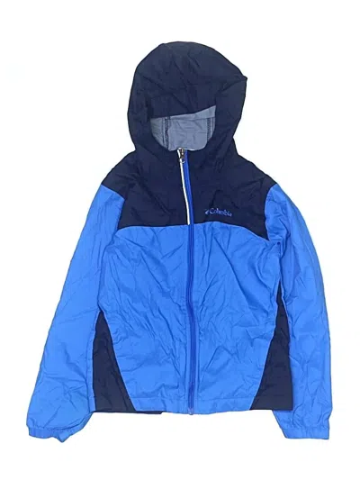 Pre-owned Columbia Kids' Windbreaker Jacket In Blue
