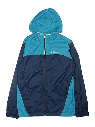 Pre-owned Columbia Kids' Windbreaker Jacket In Blue