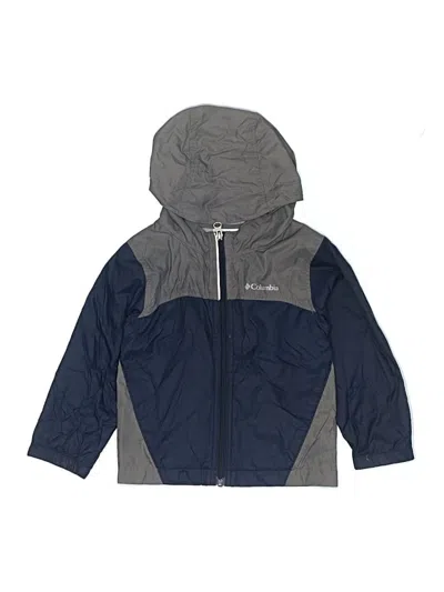 Pre-owned Columbia Kids' Windbreaker Jacket In Blue