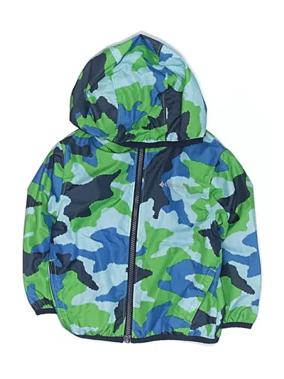Pre-owned Columbia Kids' Windbreaker Jacket In Blue
