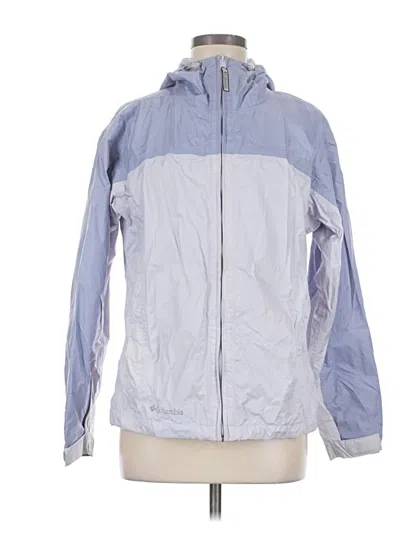 Pre-owned Columbia Windbreaker Jacket In Blue