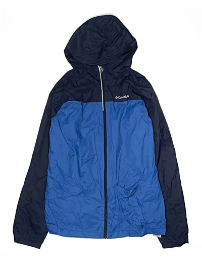 Pre-owned Columbia Kids' Windbreaker Jacket In Blue