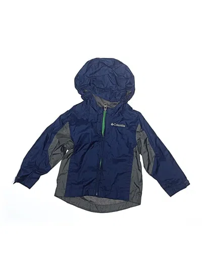 Pre-owned Columbia Kids' Windbreaker Jacket In Blue