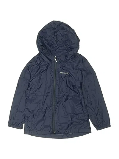 Pre-owned Columbia Kids' Windbreaker Jacket In Blue