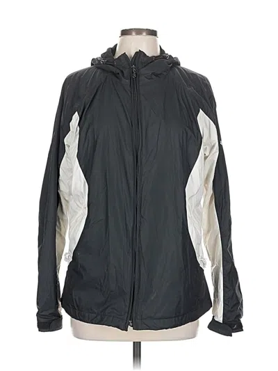 Pre-owned Columbia Windbreaker Jacket In Gray