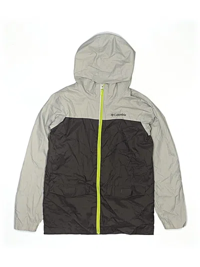 Pre-owned Columbia Kids' Windbreaker Jacket In Gray