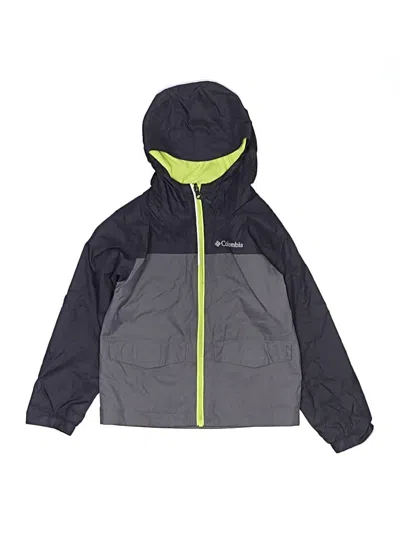 Pre-owned Columbia Kids' Windbreaker Jacket In Gray