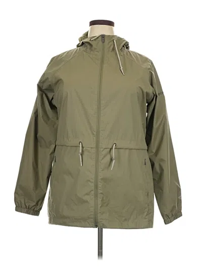 Pre-owned Columbia Windbreaker Jacket In Green