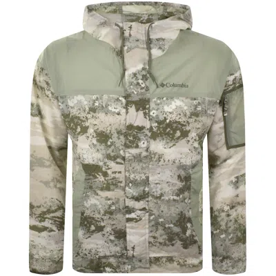Columbia Windbreaker Jacket Green In Multi