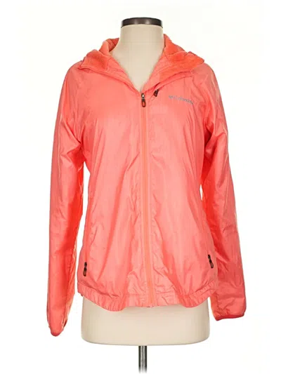 Pre-owned Columbia Windbreaker Jacket In Orange