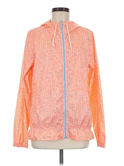 Pre-owned Columbia Windbreaker Jacket In Orange