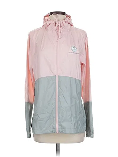 Pre-owned Columbia Windbreaker Jacket In Pink