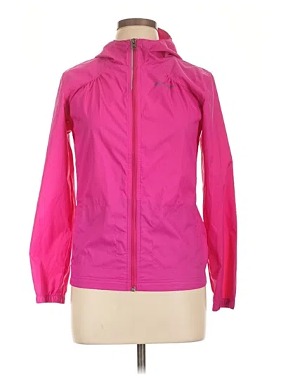Pre-owned Columbia Windbreaker Jacket In Pink