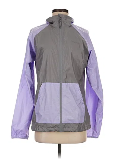 Pre-owned Columbia Windbreaker Jacket In Purple