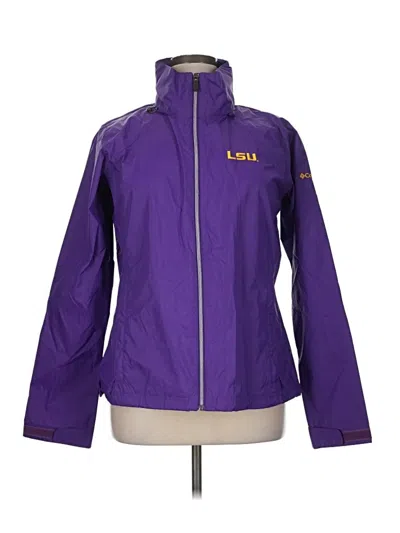 Pre-owned Columbia Windbreaker Jacket In Purple