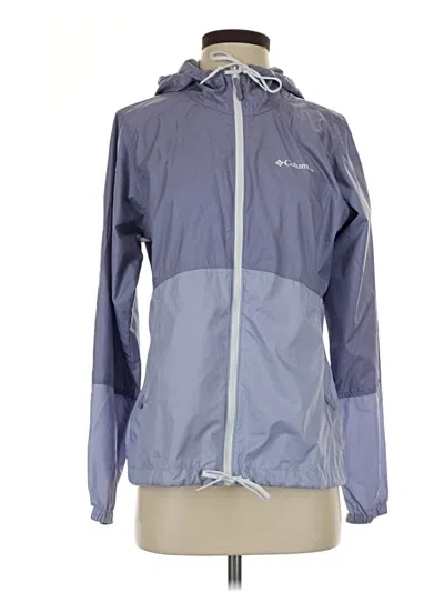Pre-owned Columbia Windbreaker Jacket In Purple