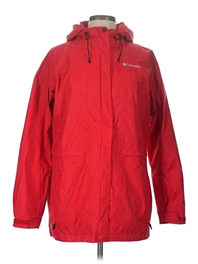 Pre-owned Columbia Windbreaker Jacket In Red