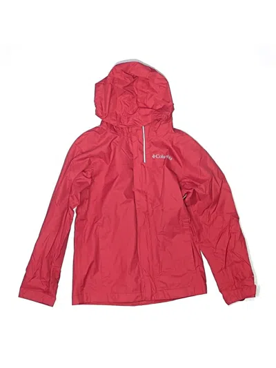 Pre-owned Columbia Kids' Windbreaker Jacket In Red