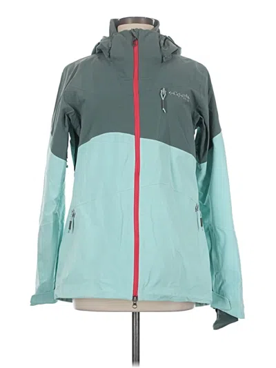 Pre-owned Columbia Windbreaker Jacket In Teal