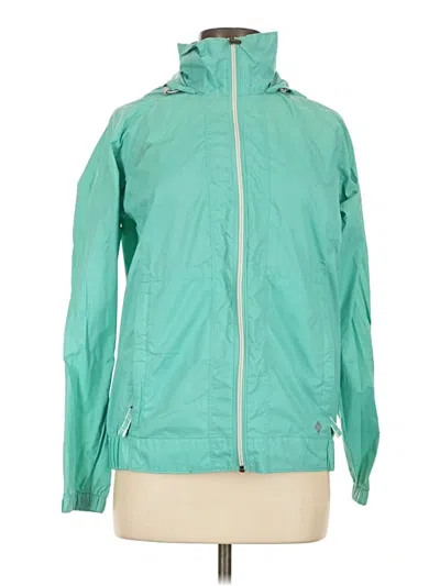 Pre-owned Columbia Windbreaker Jacket In Teal
