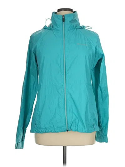 Pre-owned Columbia Windbreaker Jacket In Teal