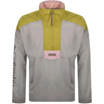 Columbia Windbreaker Riptide Jacket Green In Gray