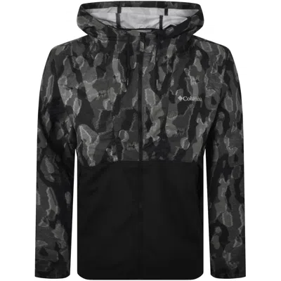 Columbia Windbreaker Spire Valley Jacket Black In Brown