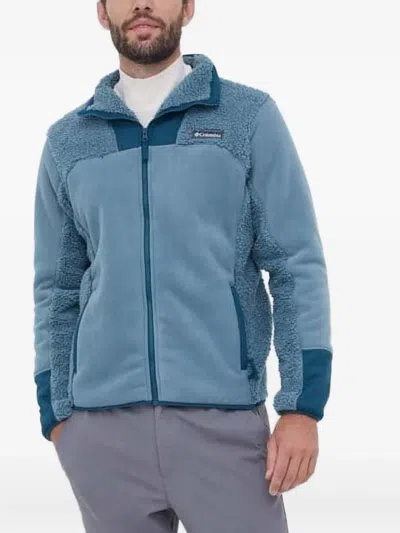 Columbia Winter Pass™ Fleece-panelled Zip-up Sweater In Blue