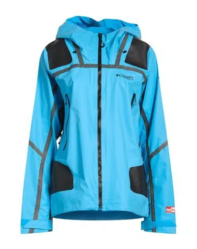 Columbia Woman Jacket Azure Size M Recycled Nylon In Blue