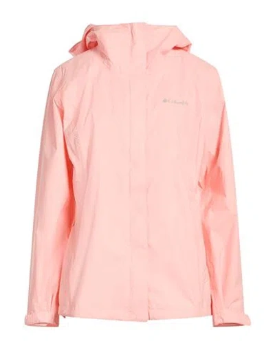 Columbia Woman Jacket Salmon Pink Size M Nylon