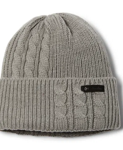 Columbia Women's Agate Pass Cable Beanie Hat In Gray