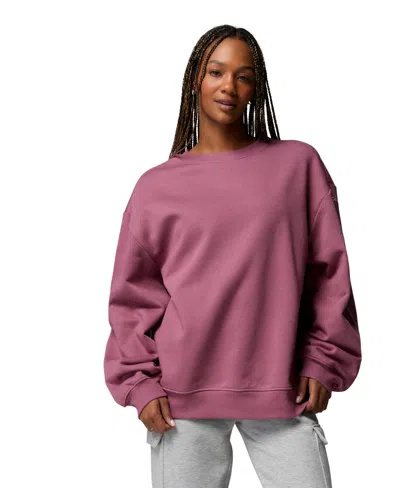Columbia Women's Aldermore Crewneck Long-sleeve Sweatshirt In Pink