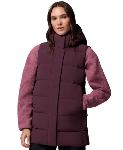 Columbia Women's Amaze Hooded Puffer Down Vest In Multi
