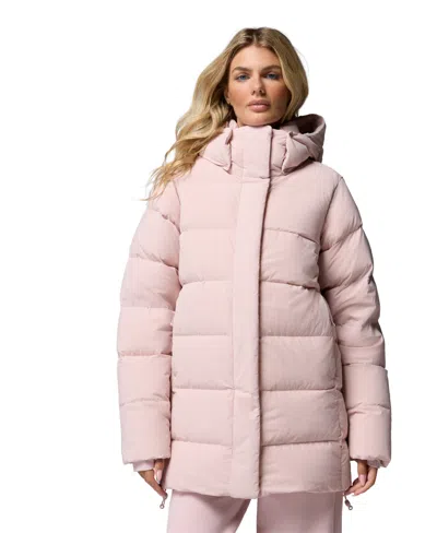 Columbia Women's Amaze Puff Hooded Down Jacket In Pink