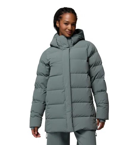 Columbia Women's Amaze Puff Hooded Down Jacket In Gray