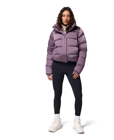 Columbia Women's Amaze Puffer Hooded Jacket In Purple