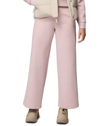 Columbia Women's Amazesweats Heavyweight Pull-on Wide-leg Pants In Pink