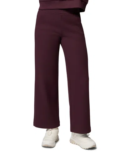 Columbia Women's Amazesweats Heavyweight Pull-on Wide-leg Pants In Burgundy